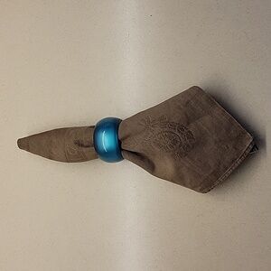 Turquoise Napkin Rings set of 8